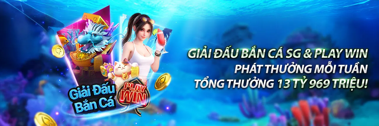 Banner quảng cáo các chương trình khuyến mãi đặc biệt dành cho game bắn cá